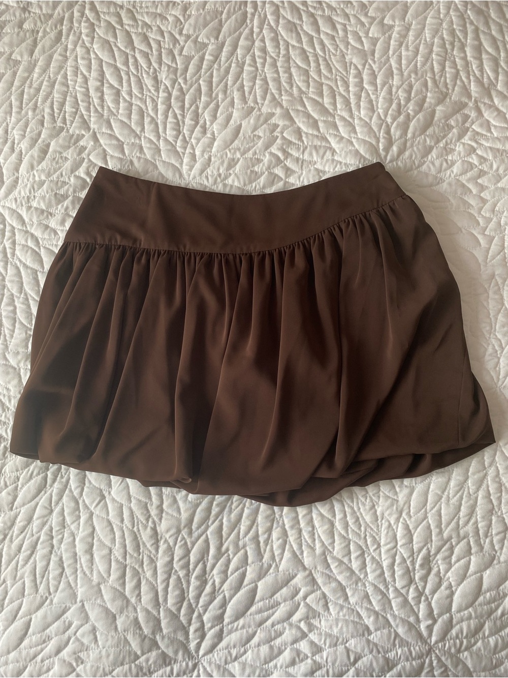 NWT Zara Balloon Brown Mini Skirt